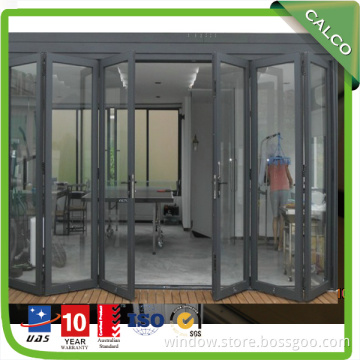 Aluminum Glass Folding and Sliding Hinge Door